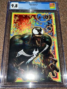 King in Black 1 (2021), Clayton Crain Black Light C Venom Variant CGC Graded 9.8