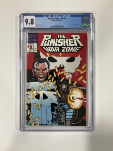Punisher War Zone 1 CGC 9.8 White Pages 1992 Marvel