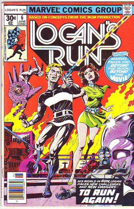 Logan's Run #6 (Jun-77) FN/VF+ Mid-High-Grade Logan