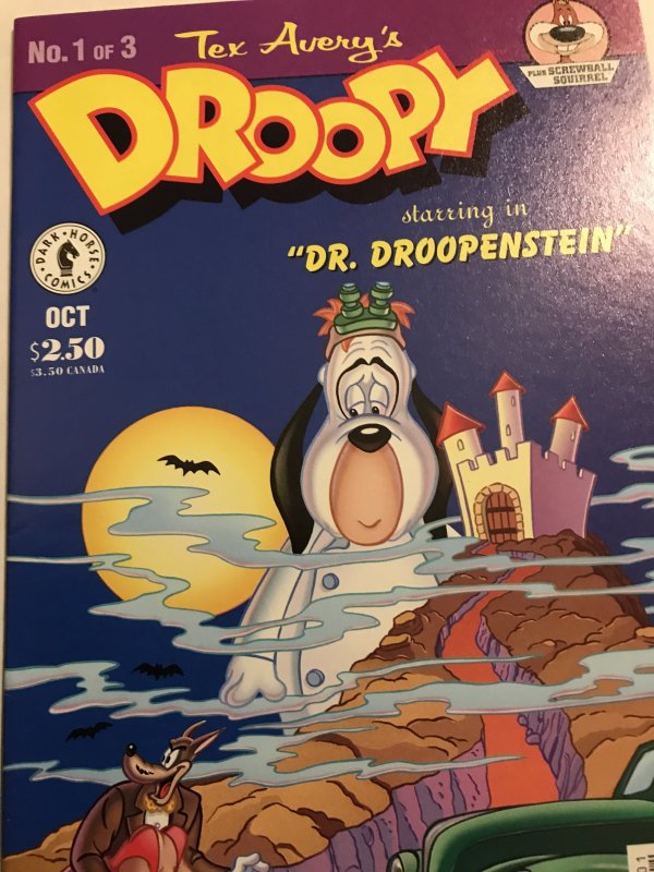 DROOPY #1 : Dark Horse 10/95 VF/NM; scarce Newsstand Variant, Tex Avery, dog