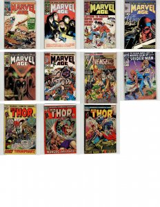 Mixed Lot of 11 Comics (See Description) Marvel Age, Thor, Fantastic Four, Bl...