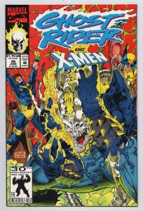 Ghost Rider #26 X-Men | 1st App Assassin | Jim Lee Cvr (Marvel, 1991) VG 