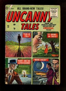 UNCANNY TALES #31 - CARL BURGOS COVER (4.0-4.5) 1955