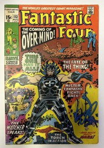 (1971) THE FANTASTIC FOUR #113 1st OVERMIND! John Buscema art!