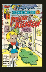 Harvey Comics Richie Rich & Professor Keenbean No 1 October 1987