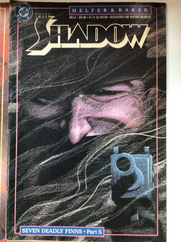 The Shadow #2, 5, 8 & 12(1988) lot of 4 comics from DC seven deadly finns shadow