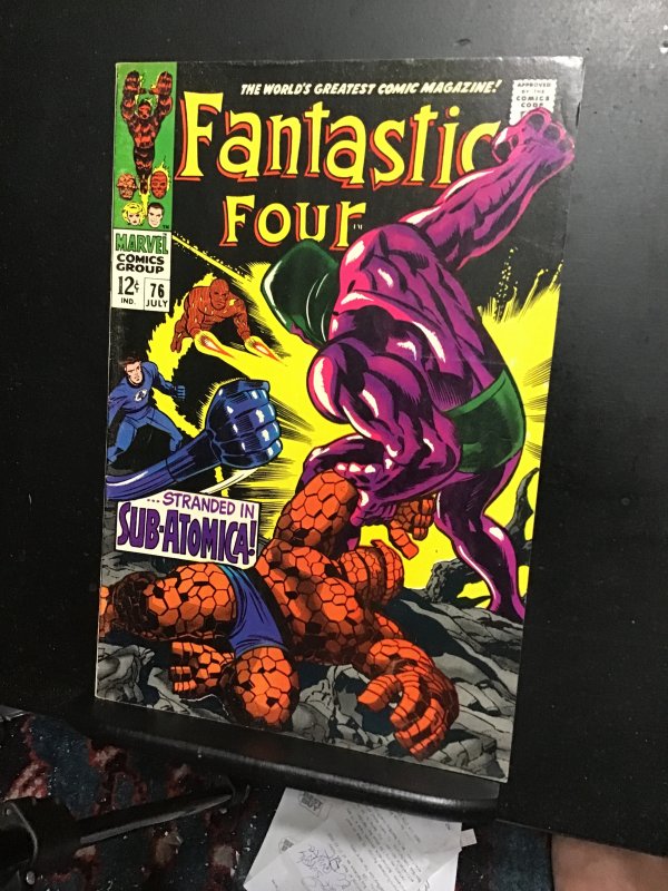 Fantastic Four #76 (1968) Surfer, Galactus, 2nd psycho Man VF/NM Oregon CERT!