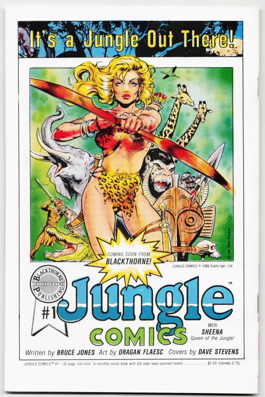 Planet Comics #1 (1988) Dave Stevens Cover!