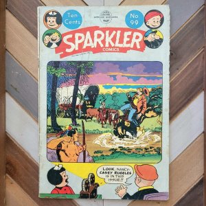 SPARKLER COMICS #99 VG- (1951) NANCY & SLUGGO, CASEY RUGGLES Pre-Code BUSHMILLER