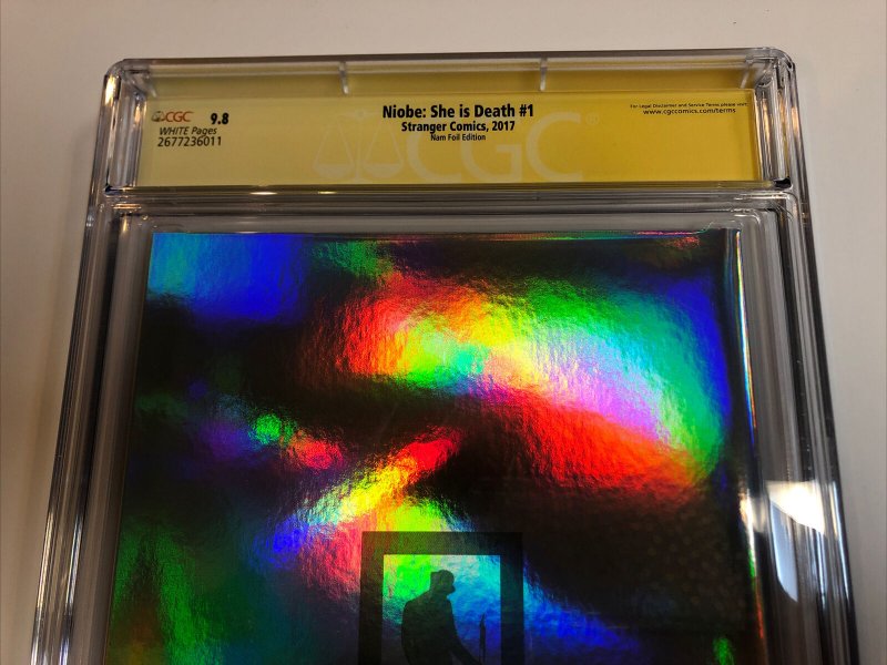 Niobe: She Is Death (2017) # 1 (CGC 9.8)  Signed Cozine Jones May | Census = 5