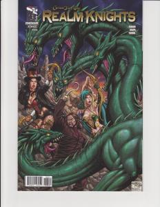 Realm Knights #3 Cover B Unleashed GFT Grimm Fairy Tales Zenescope NM Reyes