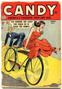 Candy #35 1953- Golden Age humor- Schwinn bicycle cover P/FR