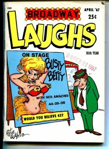 Broadway Laughs 4/1967-jokes-spicy cartoons-Pete Wyma-Busty Betty-FN+