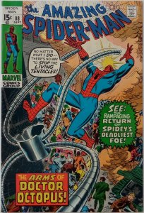 Amazing Spider-Man #88 (Sep 1970, Marvel) VFN, Spidey vs. Doctor Octopus