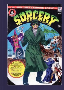 Red Circle Sorcery #8 - Gary Morrow Cover. Marvin Channing Story. (5.0/5.5) 1974