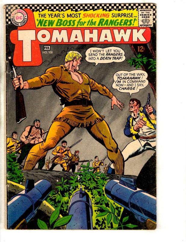 Tomahawk # 108 FN DC Silver Age Comic Book Boss For The Rangers Western  JL14