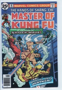 MASTER OF KUNG FU #43 - 6.5 - WP - Shang-Chi - Last 25¢ Issue