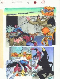 Spider-Man Unlimited #8 p.50 Color Guide Art - Terror Unlimited by John Kalisz