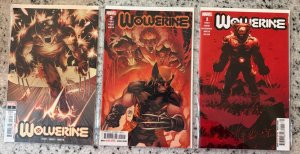 Lot Of 3 Wolverine Marvel Comic Books # 1 2 3 NM 1st Prints Percy X-Men 8 J431
