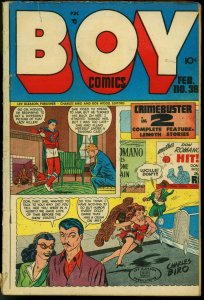 BOY COMICS #38-CHARLES BIRO-CRIME-ACTION VG