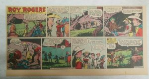 Roy Rogers Sunday Page by Al McKimson from 8/24/1952 Size 7.5 x 15 inches