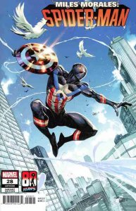 MILES MORALES SPIDER-MAN (2018 MARVEL) #28 VARIANT CAPTAIN AMERICA 80TH VAR