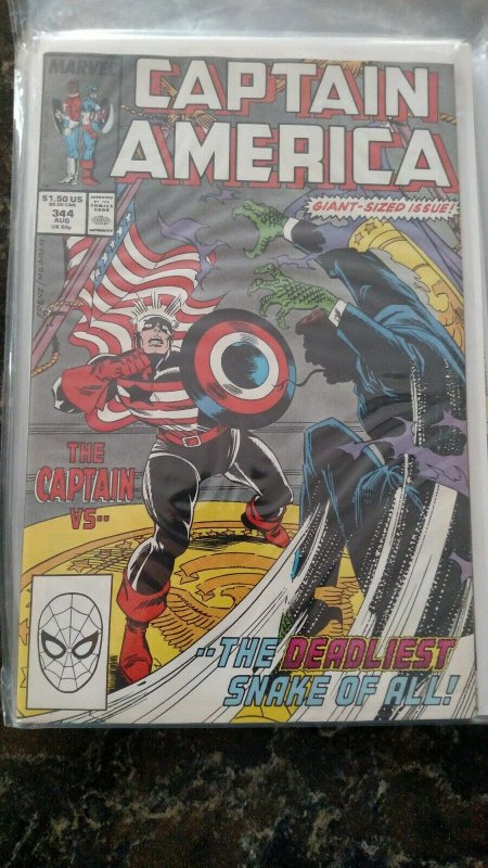 Captain America #344 (Marvel,1988) Condition NM