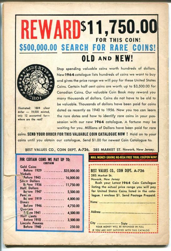 Superman #167 1964-DC Comics-Brainiac-Lex Luther-GOOD