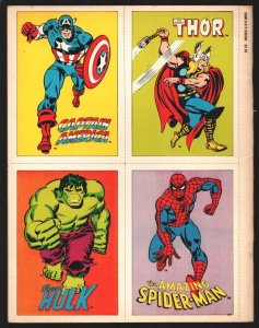 Marvel Comics Postcard Book 1978-32 Marvel Super-Hero postcards-Gene Colon-Di...