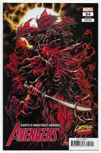 Avengers #54 Hotz Carnage Forever Variant Marvel 2022 NM