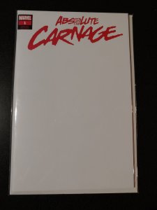 Absolute Carnage #1 NM (2019, Marvel) Blank Cover Variant!