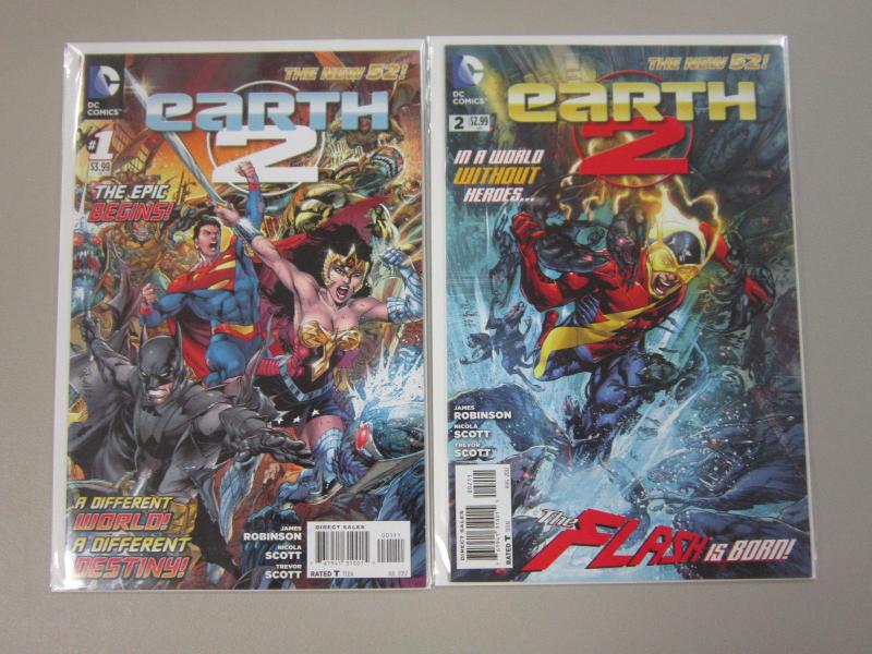 Earth 2 (2012 DC), SET:#1+2, 8.0/VF, DC New 52