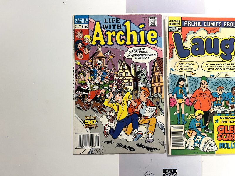 2 Archie Comics Laugh # 386 + Life With Archie # 200 93 JS22