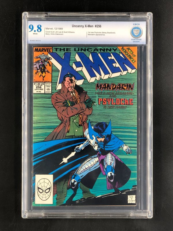 Uncanny X-Men #256 (1989) Jim Lee CBCS 9.8 White Pages 1st New Psylocke