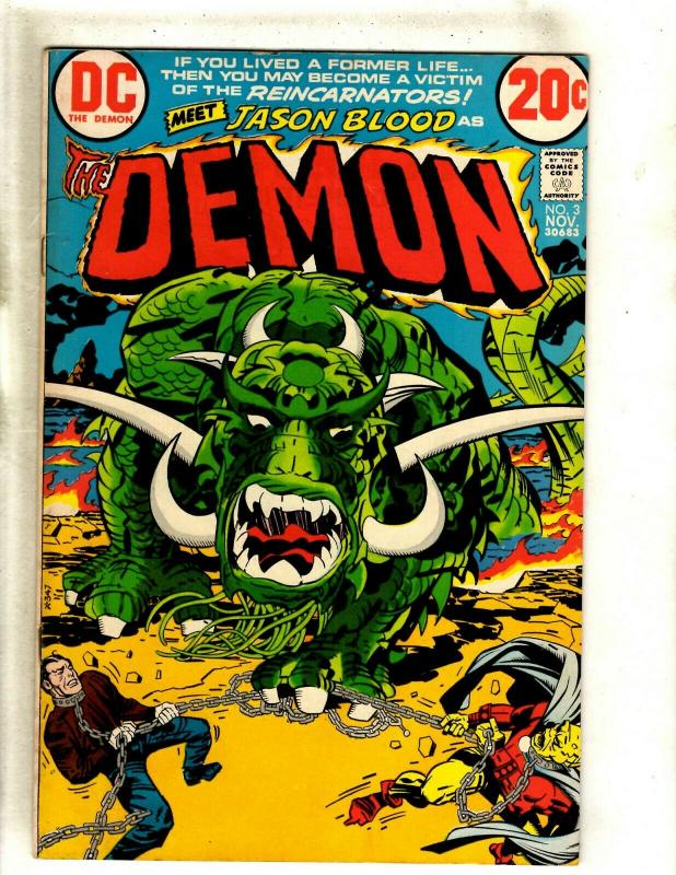 The Demon # 3 VF DC Comic Book Jack Kirby Bronze Age Etrigan Fourth World RS1