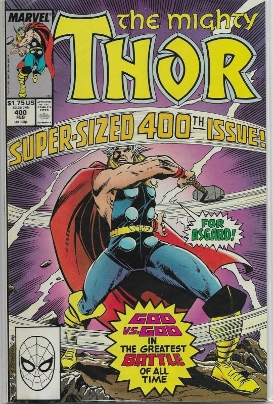 Thor V1 #389,392-397,399,400, ++ 432-450 DeFalco/Frenz, comic book lot of 39