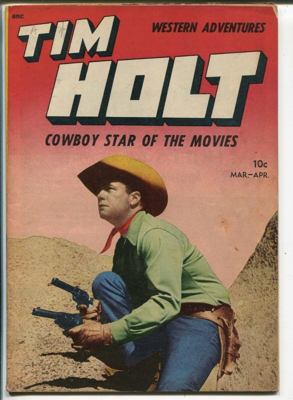 Tim Holt #5 1949-ME-photo covers-Frank Bolle art-VG+