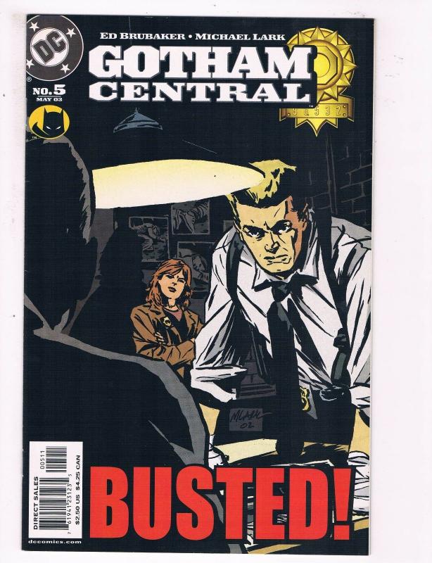 Gotham Central #5 VF DC Busted Comic Book Brubaker Gordon Batman 2003 DE6