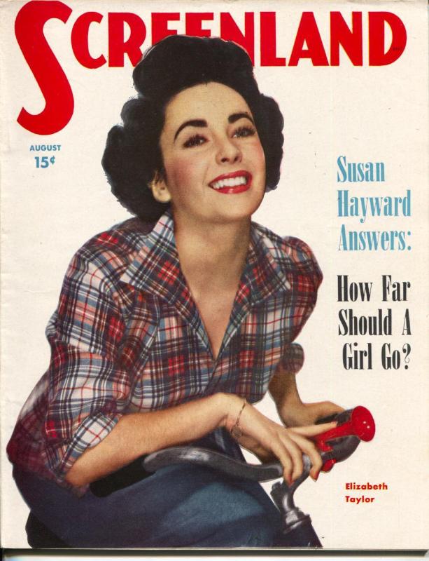 ScreenLand-Elizabeth Taylor-Susan Hayward-John Derek-Aug-1950