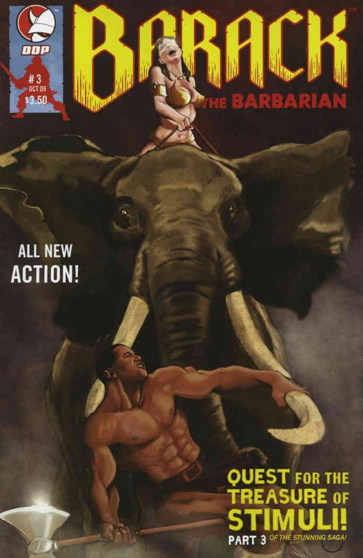 Barack the Barbarian Volume #1: Quest for the Treasure of Stimuli #3 VF/NM ; Dev