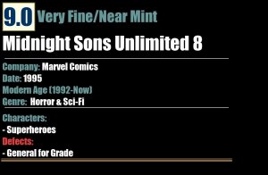 Midnight Sons Unlimited 8 (1995) VF/NM Man-Thing