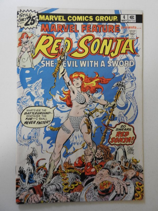 Marvel Feature #4 (1976) VG- Condition moisture wrinkle
