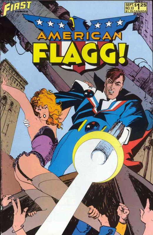 American Flagg #33 VF ; First | Steven Grant