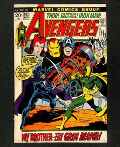 Avengers #102 Roy Thomas! Grim Reaper! Sentinels!