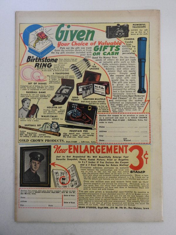 Warrior Comics (1945) #1  W/Mark Marsen Interplanetary Police! VF Condition!