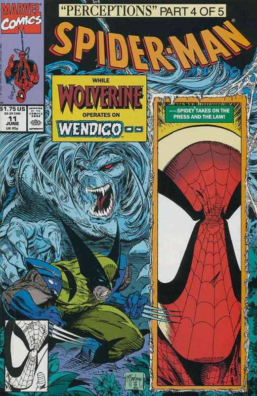 Spider-Man #11 VF ; Marvel | Todd McFarlane Wolverine