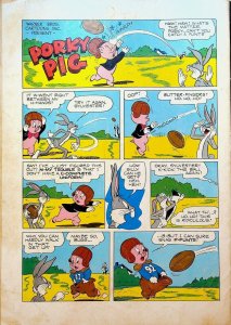 Porky Pig 30 Dell Comics 1953 Lawn Mower Scooter Roller Skate