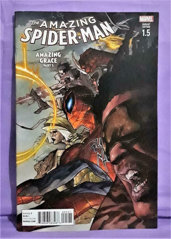 Jose Molina AMAZING SPIDER-MAN #1.5 Simone Bianchi 1:25 Variant (Marvel, 2016)!