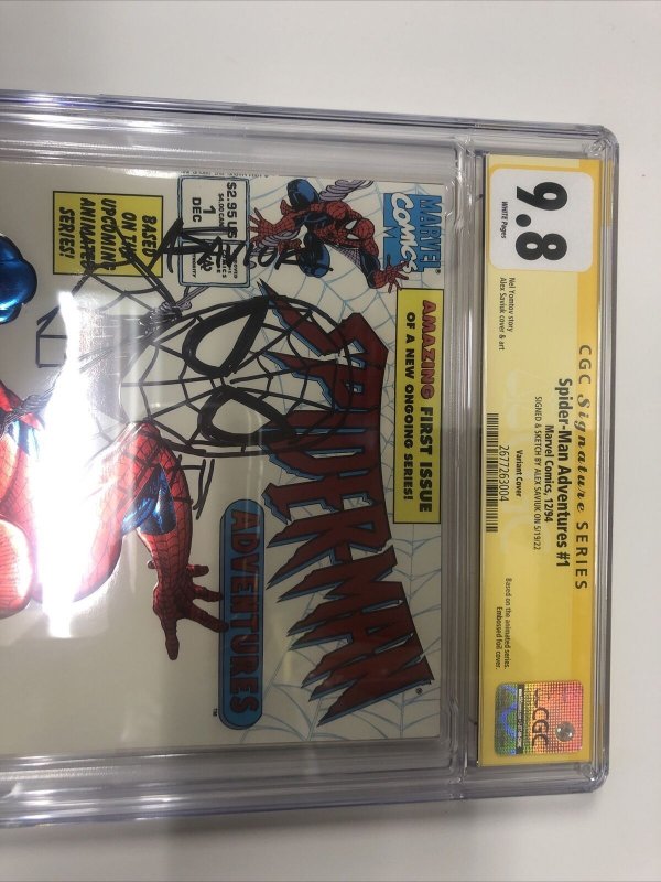 Spider-Man Adventures (1994) # 1 (CGC 9.8 SS) Signed Sketch Saviuk