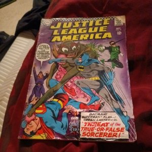 1966 DC Comics Justice League of America #49 Batman Superman Flash Silver age